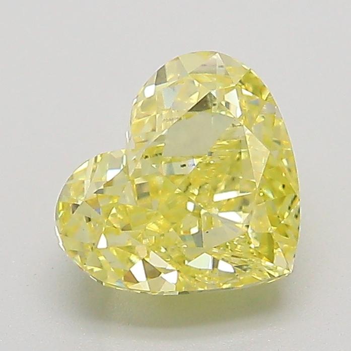 1.52 Ct. Fancy Intense  Yellow Heart Lab Grown Diamond