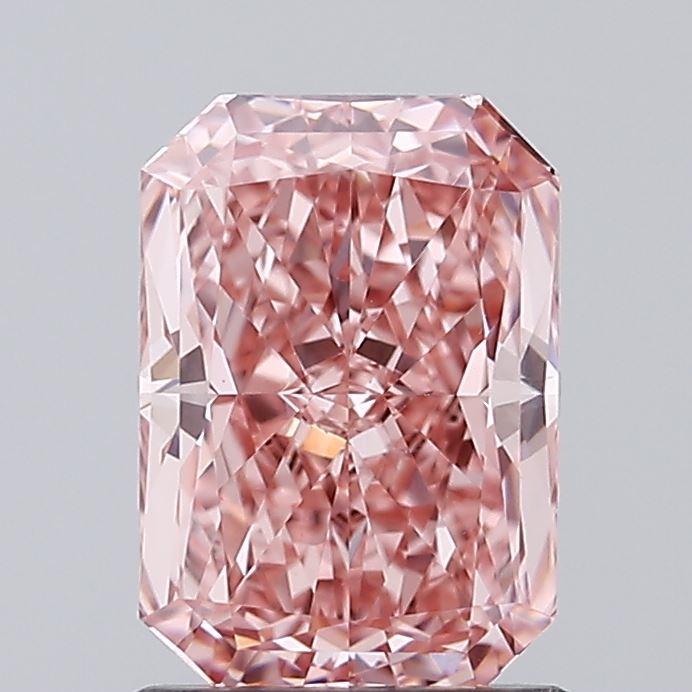 1.50 Ct. Fancy Vivid Pink Radiant Lab Grown Diamond