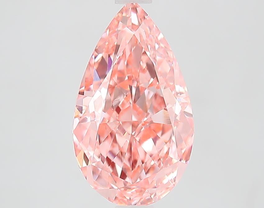 3.08 Ct. Fancy Vivid Pink Pear Lab Grown Diamond