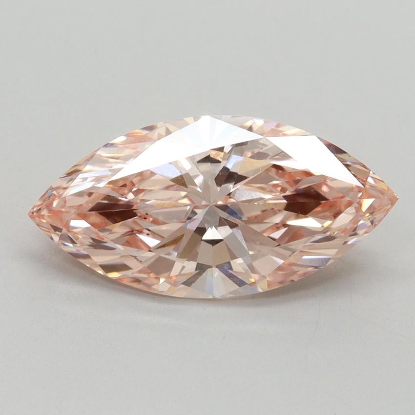 3.09 Ct. Fancy Vivid Pink Marquise Lab Grown Diamond