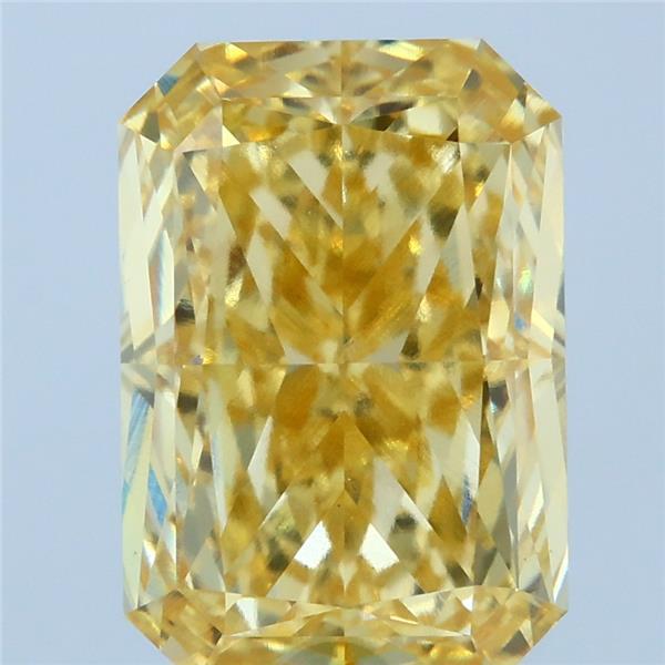 5.19 Ct. Fancy Intense Yellow Radiant Lab Grown Diamond