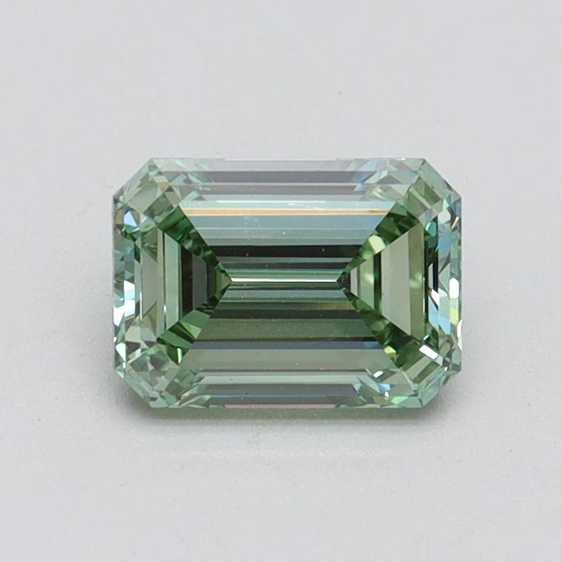 1.01 Ct. Fancy Intense Green Emerald Lab Grown Diamond
