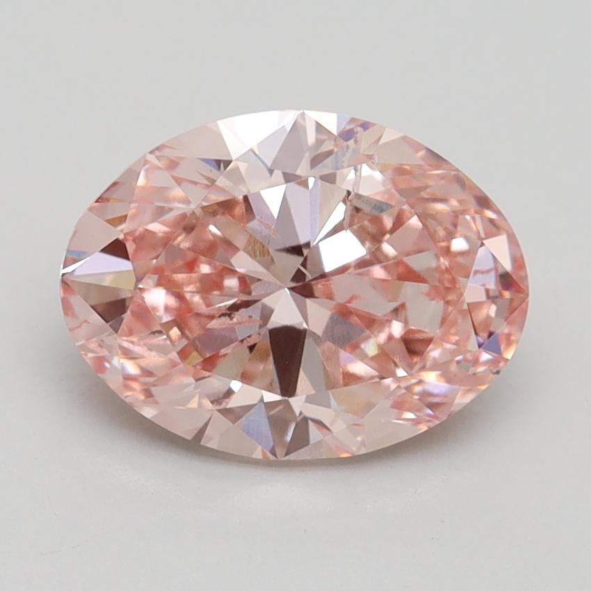 2.00 Ct. Fancy Intense Pink Oval Lab Grown Diamond