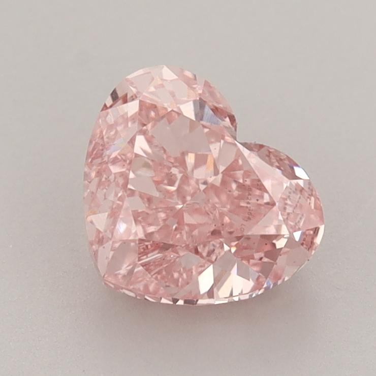 1.52 Ct. Fancy Vivid Pink Heart Lab Grown Diamond