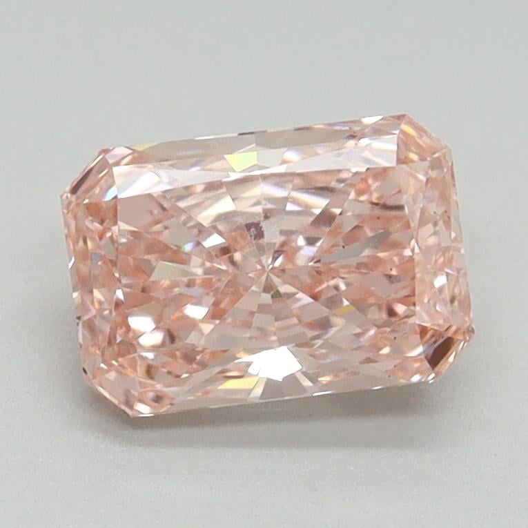 1.33 Ct. Fancy Vivid Pink Radiant Lab Grown Diamond