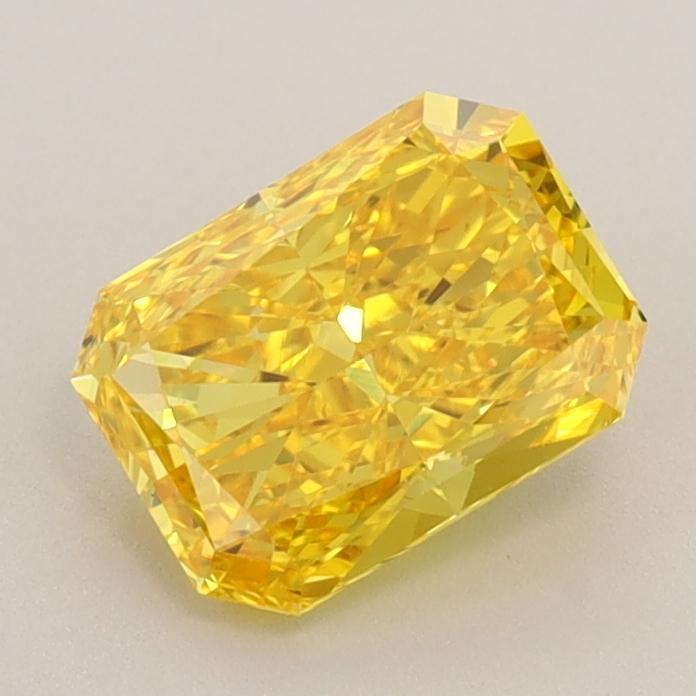 1.01 Ct. Fancy Vivid  Yellow Radiant Lab Grown Diamond