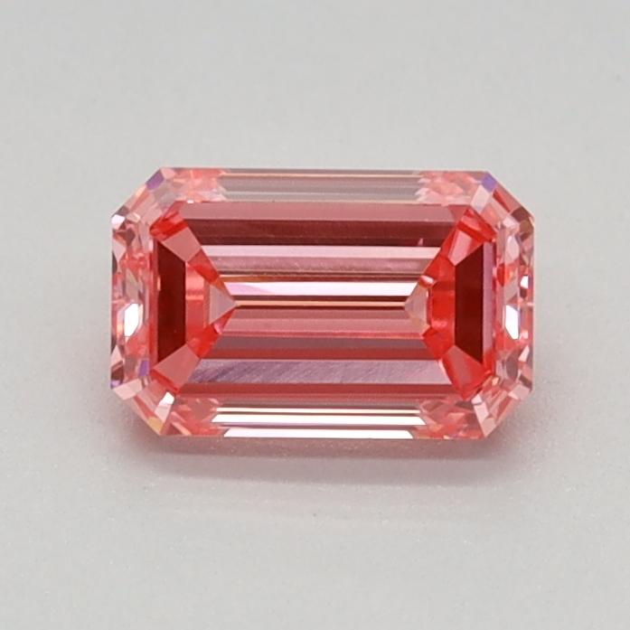 0.54 Ct. Fancy Vivid Pink Emerald Lab Grown Diamond