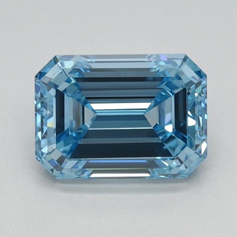1.07 Ct. Fancy Intense Blue Emerald Lab Grown Diamond