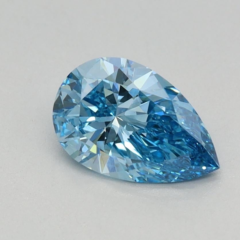 0.61 Ct. Fancy Vivid Blue Pear Lab Grown Diamond