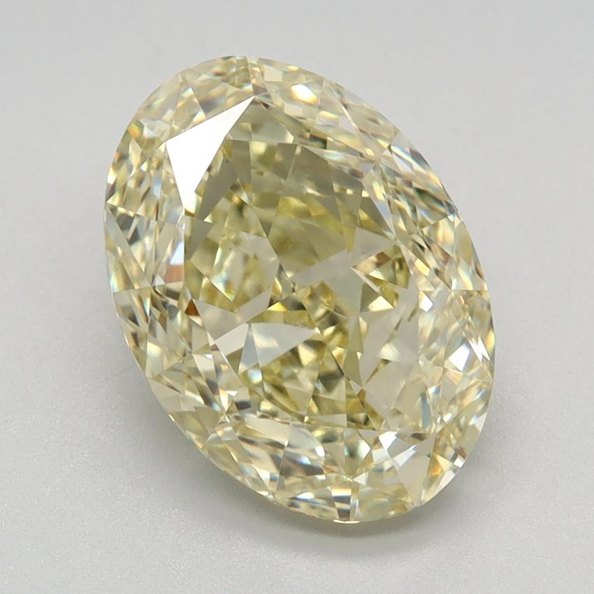 3.14 Ct. Fancy Intense Yellow Oval Lab Grown Diamond