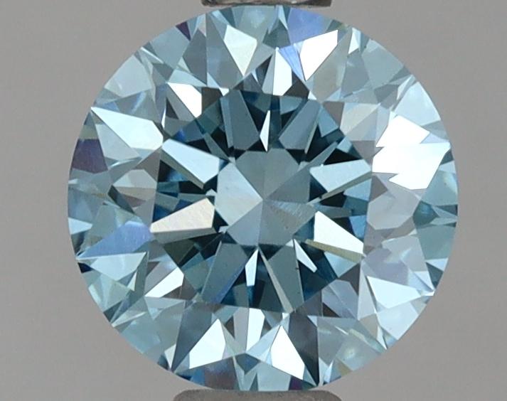 1.02 Ct. Fancy Vivid Blue Round Lab Grown Diamond