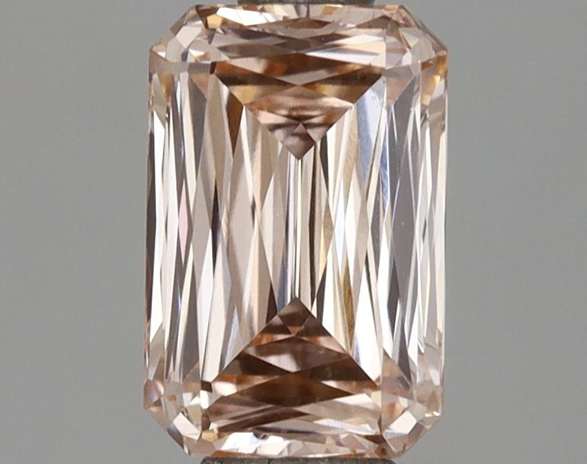 1.02 Ct. Fancy Orange Pink Radiant Lab Grown Diamond