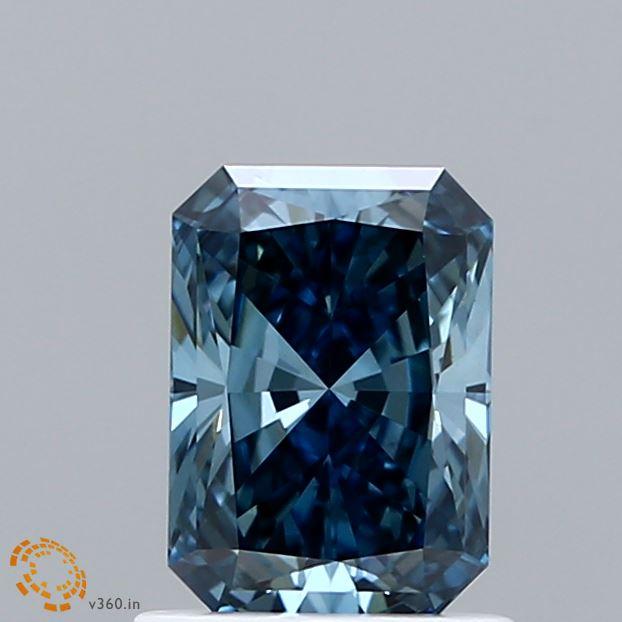 1.04 Ct. Fancy Vivid Blue Radiant Lab Grown Diamond