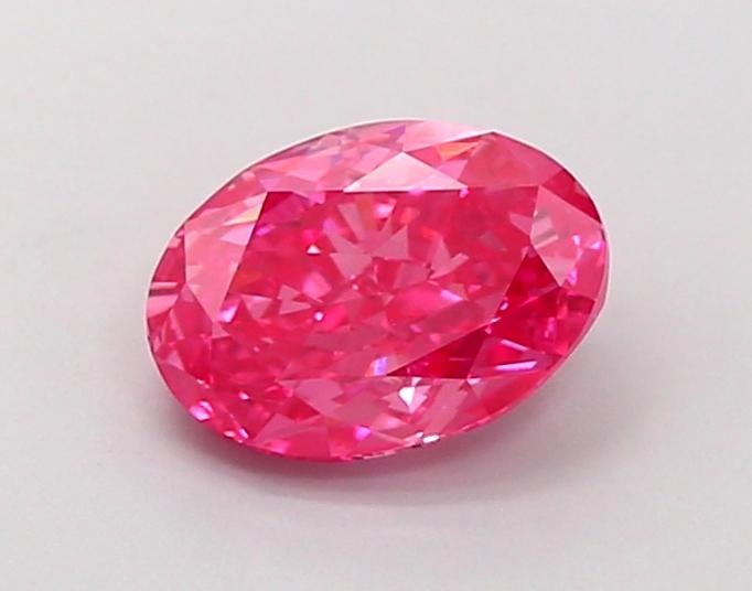 1.37 Ct. Fancy Vivid Pink Oval Lab Grown Diamond