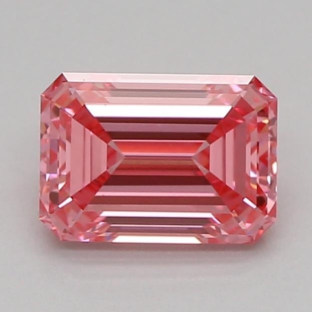 0.53 Ct. Fancy Vivid Pink Emerald Lab Grown Diamond