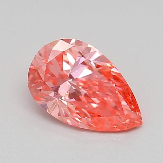 0.37 Ct. Fancy Vivid  Pink Pear Lab Grown Diamond
