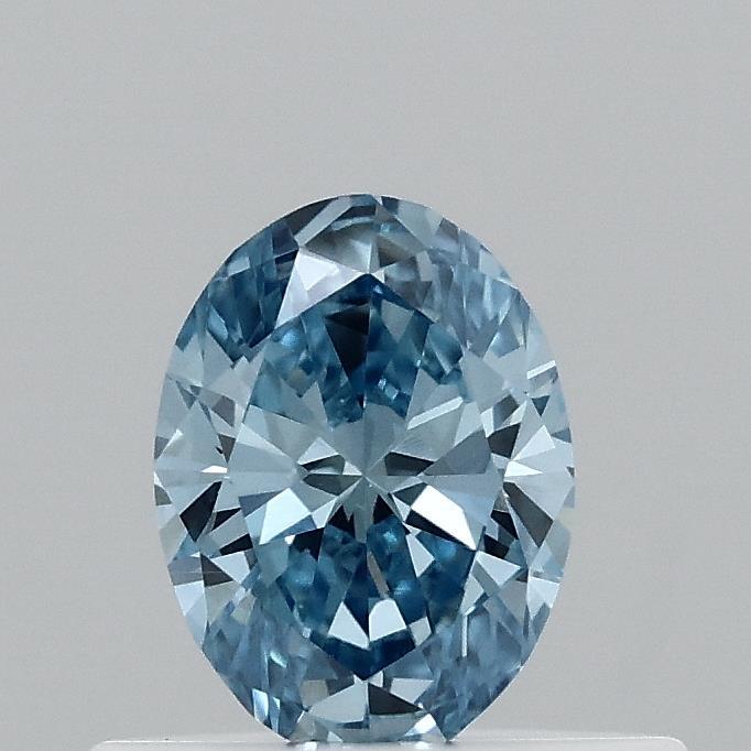0.37 Ct. Fancy Vivid Blue Oval Lab Grown Diamond
