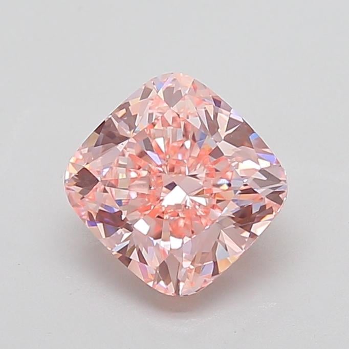 3.45 Ct. Fancy Intense  Pink Cushion Lab Grown Diamond