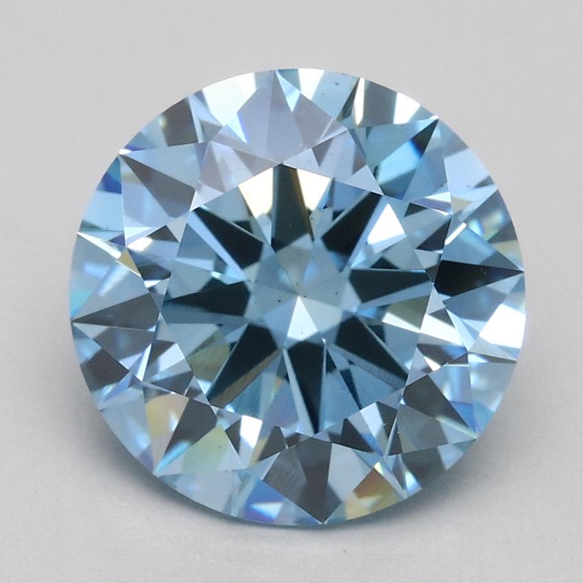 2.00 Ct. Fancy Blue Round Lab Grown Diamond