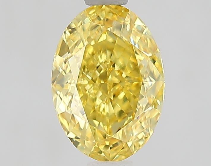 1.09 Ct. Fancy Vivid Yellow Yellow Oval Lab Grown Diamond