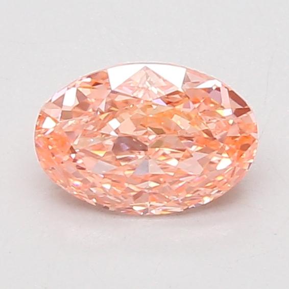 1.06 Ct. Fancy Vivid Pink Oval Lab Grown Diamond