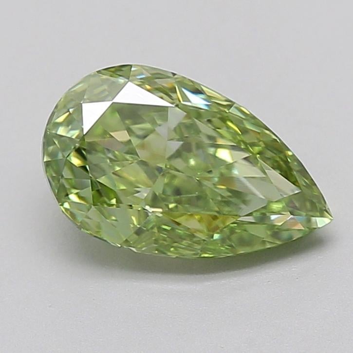1.54 Ct. Fancy Vivid  Green Pear Lab Grown Diamond