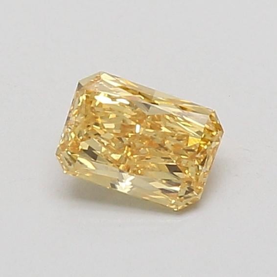 0.45 Ct. Fancy Vivid Yellow Radiant Lab Grown Diamond