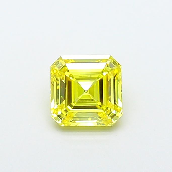1.02 Ct. Fancy Vivid  Yellow Asscher Lab Grown Diamond