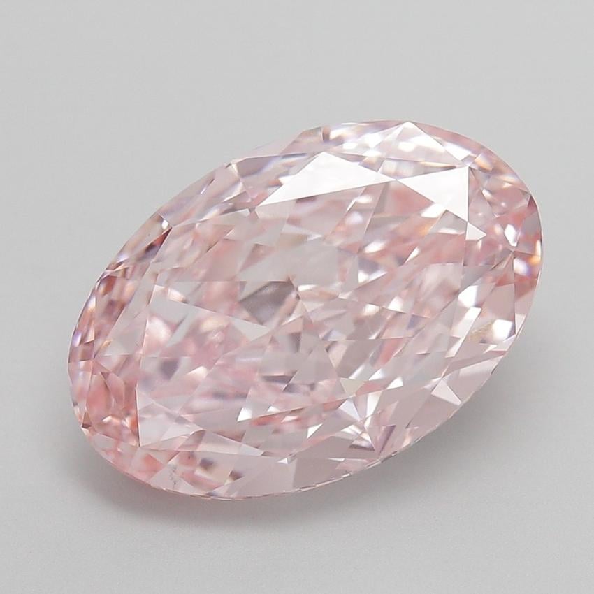 6.06 Ct. Fancy Vivid  Pink Oval Lab Grown Diamond