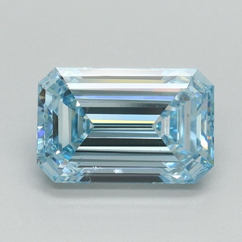 1.50 Ct. Fancy Intense Blue Emerald Lab Grown Diamond