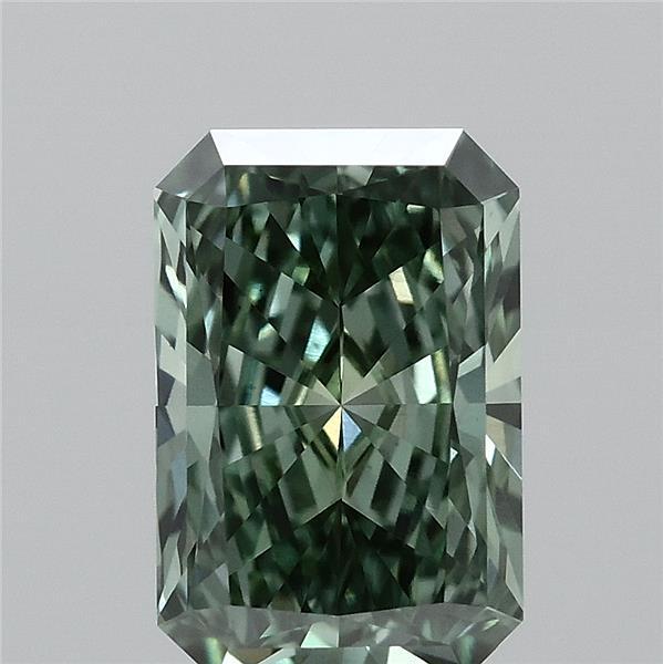 1.06 Ct. Fancy Vivid  Green Radiant Lab Grown Diamond
