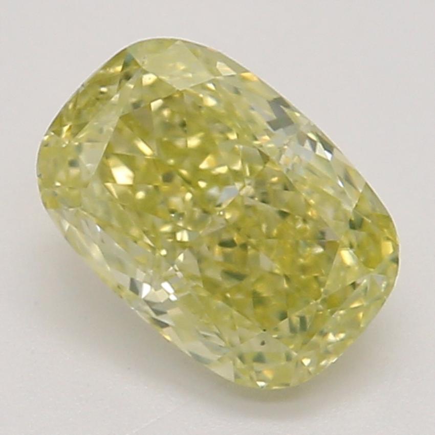 0.57 Ct. Fancy Yellow Cushion Diamond