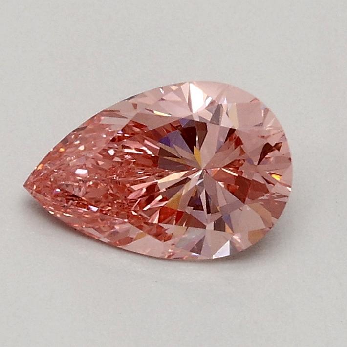 0.50 Ct. Fancy Vivid Pink Pear Lab Grown Diamond