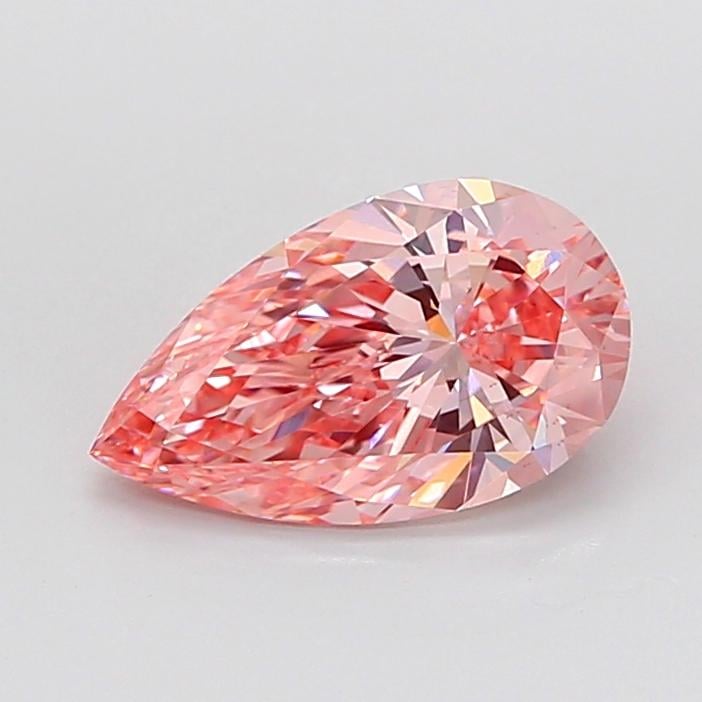 2.02 Ct. Fancy Vivid Pink Pear Lab Grown Diamond