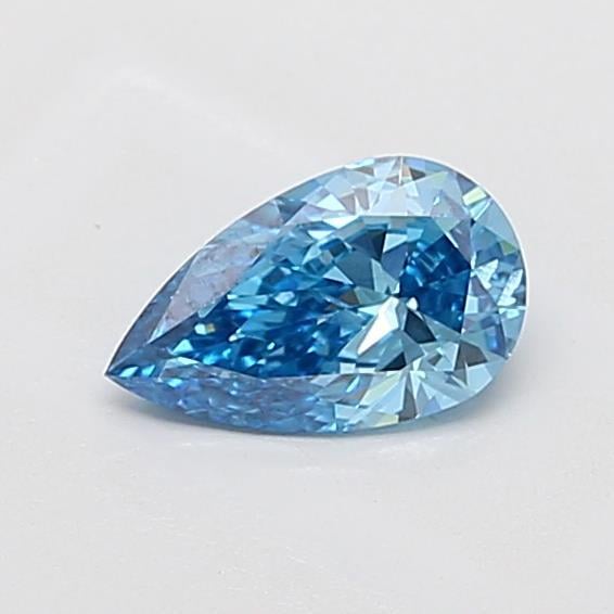 0.82 Ct. Fancy Vivid Blue Pear Lab Grown Diamond