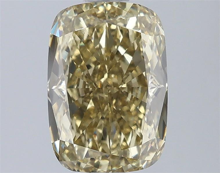 2.00 Ct. Fancy Intense Yellow Cushion Lab Grown Diamond