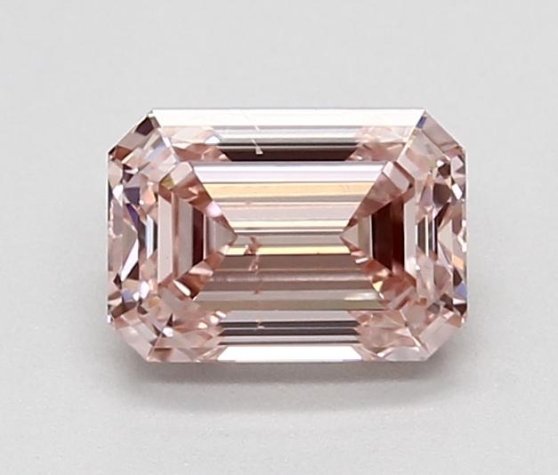 1.08 Ct. Fancy Intense Orangy Pink Emerald Lab Grown Diamond
