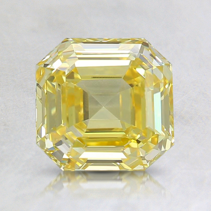 1.50 Ct. Fancy Vivid Yellow Asscher Lab Grown Diamond