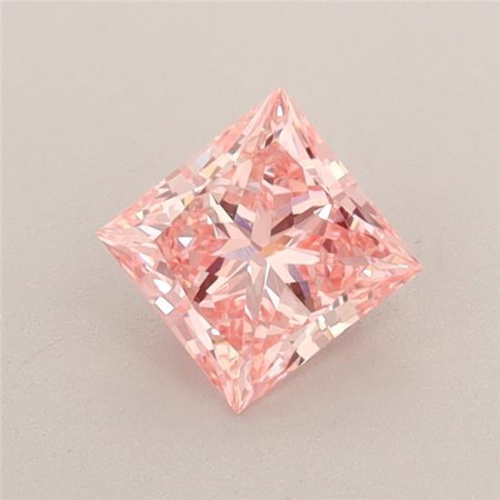 0.52 Ct. Fancy Intense Pink Princess Lab Grown Diamond