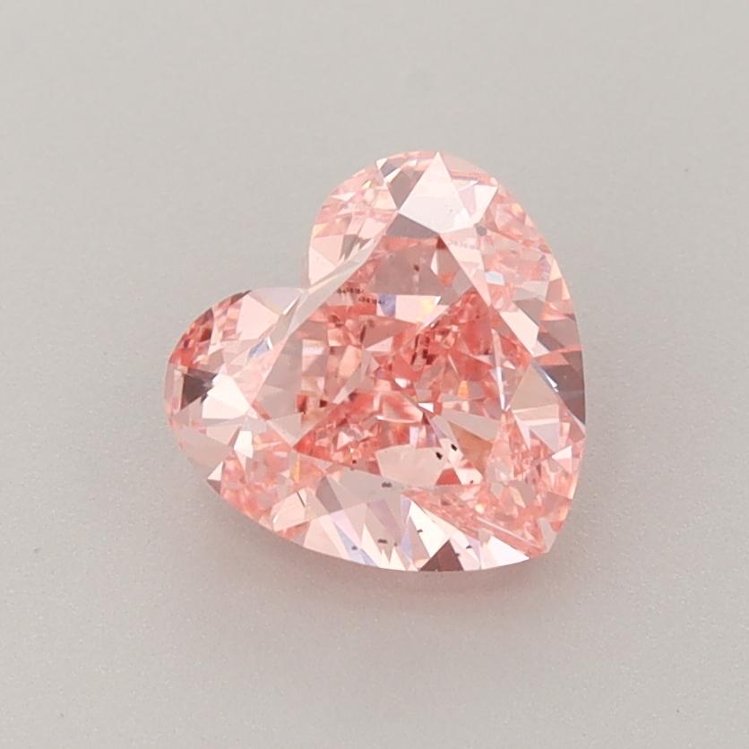 1.41 Ct. Fancy Vivid  Pink Heart Lab Grown Diamond
