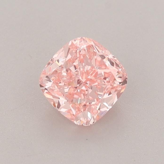 0.55 Ct. Fancy Vivid  Pink Cushion Lab Grown Diamond
