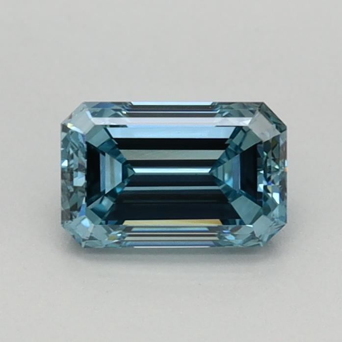 0.50 Ct. Fancy Vivid Blue Emerald Lab Grown Diamond