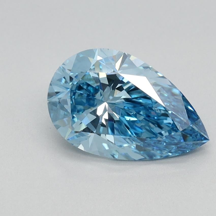 1.10 Ct. Fancy Vivid Blue Pear Lab Grown Diamond