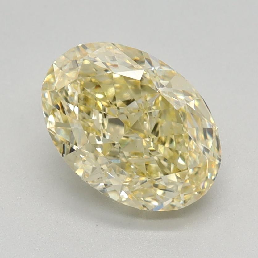 1.34 Ct. Fancy Intense Yellow Oval Lab Grown Diamond