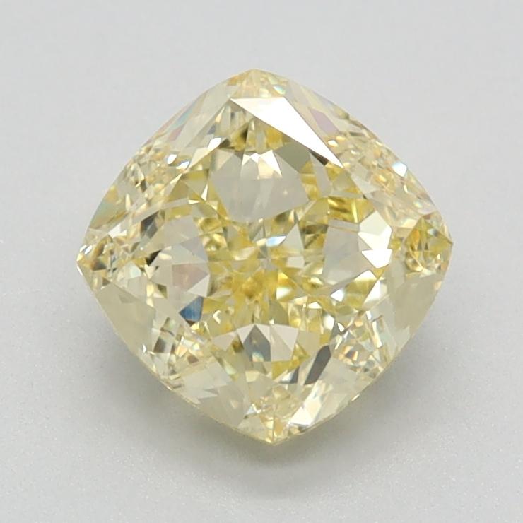 1.28 Ct. Fancy Intense Yellow Cushion Lab Grown Diamond