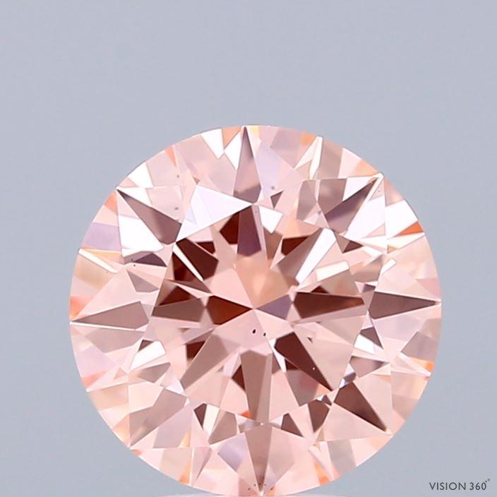 2.02 Ct. Fancy Intense Pink Round Lab Grown Diamond