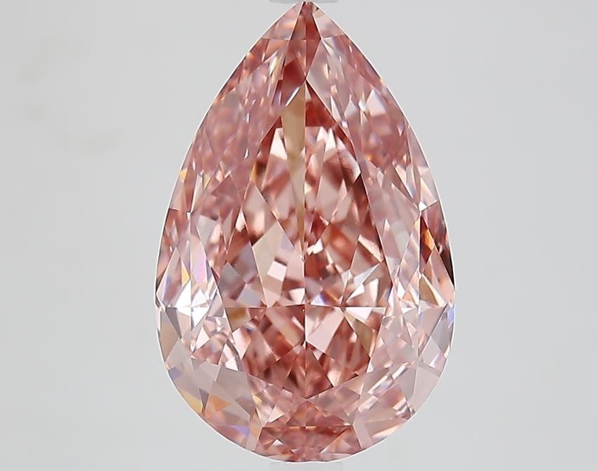 4.88 Ct. Fancy Vivid Pink Pear Lab Grown Diamond
