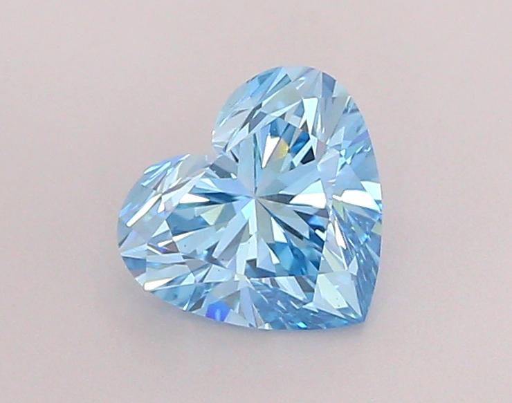 1.22 Ct. Fancy Vivid Blue Heart Lab Grown Diamond