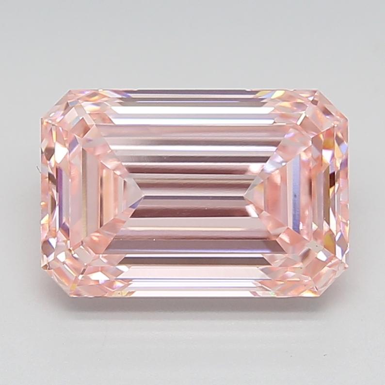 5.04 Ct. Fancy Intense  Pink Emerald Lab Grown Diamond
