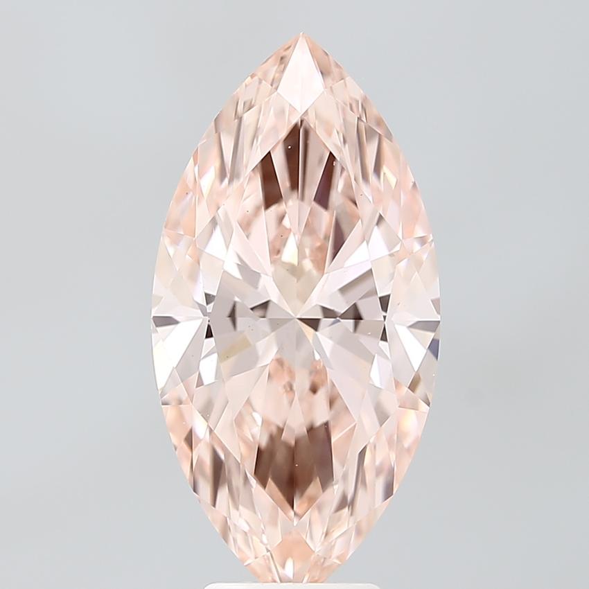 5.67 Ct. Fancy Vivid Pink Marquise Lab Grown Diamond